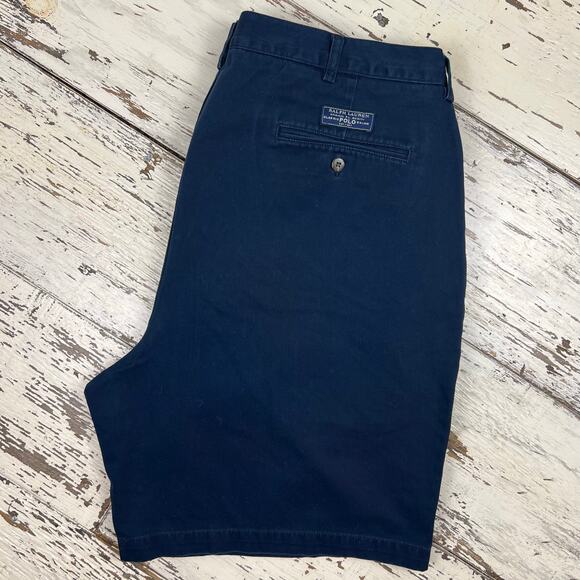 Polo by Ralph Lauren Tyler short men’s 42 pleated front navy blue - Picture 4 of 9